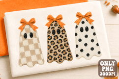 Brushstroke Halloween Ghost PNG, Oil Paint Leopard Ghost Product Image 1
