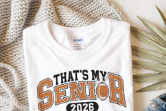 Varsity Football Mom Sweatshirt | That's My Senior SVG PNG Product Image 2
