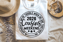 Cousins Weekend 2026, Girls Trip SVG, Summer Vacation Shirt Product Image 1