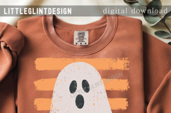Distressed Ghost PNG, Trendy Halloween Lover Shirt Design Product Image 3