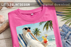 Just A Summer Goose PNG | Funny Goose Png | Summer Beach Png Product Image 3