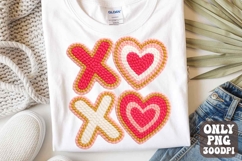 Valentine XOXO Yarn Png, Valentine Png, Vday Preppy Png Product Image 1