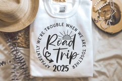 Road Trip 2025 SVG, Girls Trip SVG, Summer Vacation Shirt Product Image 1