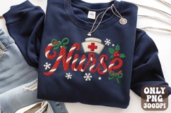 Nurse Christmas PNG, Coquette Christmas Png, Latch Hook Product Image 1