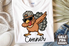 Custom Thanksgiving Boys Turkey Camo With Kid Names PNG Product Image 1