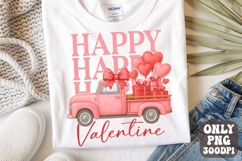 Pink Retro Valentine Truck Png | Coquette Valentine Heart Product Image 1