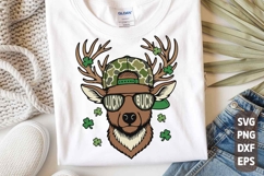 St. Patrick’s Day Buck Camo SVG PNG | Boys St Patricks SVG Product Image 1