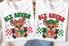 Christmas Six Seven Reindeer SVG PNG Funny Reindeer Boy Girl Product Image 1