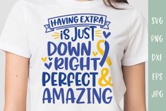 Down Syndrome Awareness SVG - Down Right Perfect Product Image 1