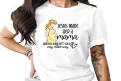 Jesus Made Her a Mama Baby Sublimation PNG Product Image 1