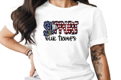 Support Our Troops Digital Download PNG Product Image 1