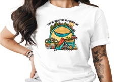 Camping FInd Me Where the wild things are Digital Product Image 1