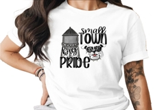 Small Town Big Pride Bulldogs Sublimation PNG Product Image 1