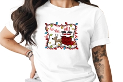 Ho Ho Oh Christmas Digital Design, Festive Cheer, Santa Stuc Product Image 1