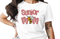 Senior Mom Mascot Hornet DTF DTG Sublimation PNG Product Image 1