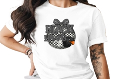 Black Hawks Seersucker Mascot Bow Sublimation PNG Product Image 1