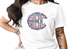 Halloween Bat Monogram Digital Product Image 1