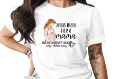 Jesus Made Her a Mama Baby Sublimation PNG Product Image 1