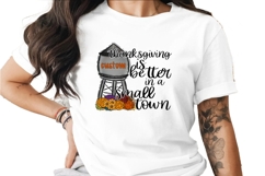 Thanksgiving Small Town T-Shirt, Custom Option, Autumn Product Image 1
