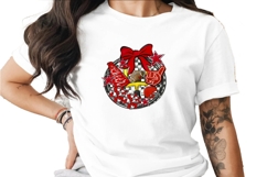 Football Cheer Digital Image, Red Bow Digital Download, Game Product Image 1