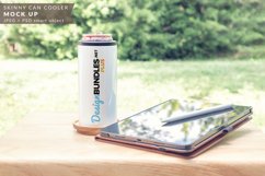 White Skinny Can Cooler Mock up Product Image 1