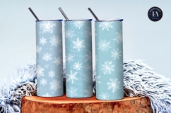 Pastel Winter Snowflakes Pattern Seamless Digital Paper Product Image 3