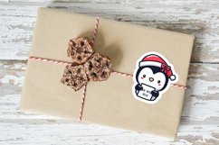 Christmas characters with a sign printable stickers, PNG. Product Image 5