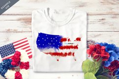 White Folded T-shirt Mock up | Patriotic, Memorial Day Product Image 2
