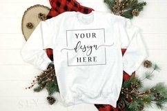 Christmas Mockups White Sweatshirt - Tagless Styled Generic Product Image 1