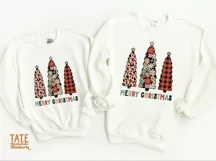 Merry Christmas Trees PNG for sublimation - pink Christmas Product Image 2