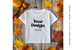 White T-shirt Mockups Bella and Canvas Top View Mockups Product Image 1