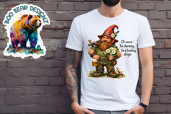 Woodland Gnome Clipart, Sarcastic clipart Product Image 1