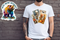 Watercolor Halloween Tarot Card Clipart Product Image 1