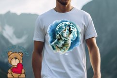 Watercolor Wolf Clipart Product Image 1