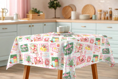 Christmas Stamp Pattern Bundle, Vintage Postage Seamless Product Image 2