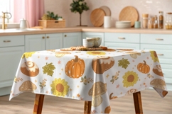 Cozy Autumn pumpkin and leaves pattern seamless Product Image 3