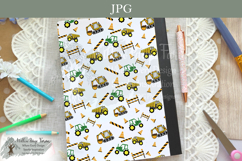 Construction Trucks Notebook Cover Printable Set Product Image 4