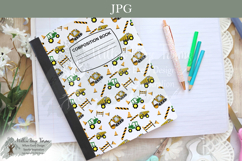 Construction Trucks Notebook Cover Printable Set Product Image 3