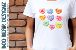 Candy Heart Sublimation design Product Image 1