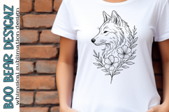 Floral Fox Clipart Product Image 1