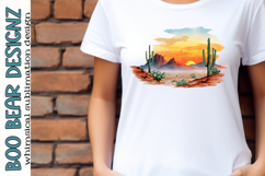 Watercolor Sunset clipart Product Image 2