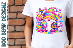 Rainbow Easter Gnome Clipart Product Image 1