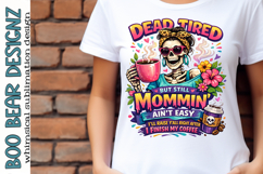 Dead Tired, Skelton Mom Clipart Product Image 2