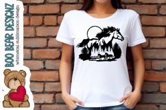 Horse Farm Clipart Product Image 2