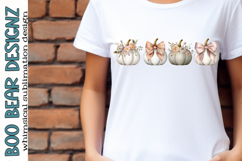 Floral Fall Pumpkin Clipart Product Image 2