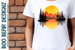 Watercolor Sunset Clipart Product Image 1
