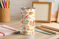 Autumn Embroidery Pattern Bundle, Fall Seamless Papers Product Image 5