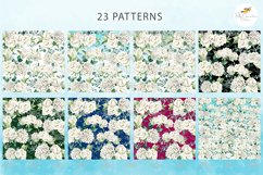 Watercolor Hydrangea Bouquets | White Watercolor Flowers Product Image 7