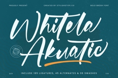 Whitela Akuatic - Bold Brush Font Product Image 1