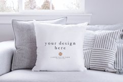 Pillow Mockup, Neutral Home Scene Product Image 1